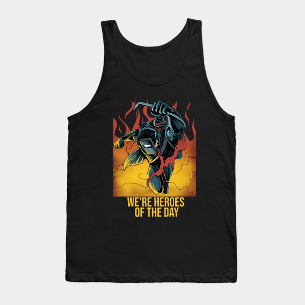 Welder Heroes Tank Top by damnoverload